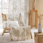 Coussin dehous compr passepoil 30 x 50 cm coton tresse+tufte sahara Sans
