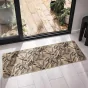 Tapis rectangle 45 x 120 cm tisse imprime stylis Noir