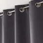 Lot de 4 Rideaux Occultants à Œillets - 135 x 240 cm - Couleur Anthracite