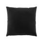 Coussin dehoussable 45 x 45 cm coton/polyester recycle Twily Noir