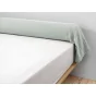 taie de traversin 43 x 185 cm gaze de coton unie gaïa eucalyptus