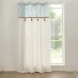 Rideau a oeillets 140 x 240 cm coton/polyester + pompon Hera