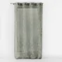 Voilage a oeillets 140 x 240 cm en voile imprimé métallisé Artyline Kaki/argent