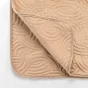 Couvre-lit Velours Uni Solange - 220 x 240 cm - Beige + 2 housses de coussins 60x60 cm