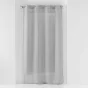 Voilage a oeillets 140 x 240 cm voile sablé Sandra Gris