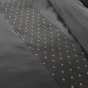 Housse de couette 100% coton luxe 57 fils 260 x 240 cm Agathe Anthracite