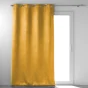 Rideau a oeillets 135 x 240 cm occultant velours frappe anthea Jaune ocre