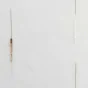 Paire droite passe tringle 2x70x240 cm voile sable fil chenille chenilla Naturel