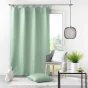 Rideau à passant 140 x 260 cm Polyester Essentiel Vert sauge