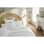 Housse de couette 57 fils 240 x 220 cm jeanne coco Blanc