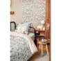 Parure de lit réversible + 1 taie d'oreiller 140 x 200 cm coton imprimé Tamia Multicolore