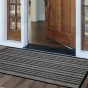 Tapis rectangle 80 x 120 cm anti-poussière grattoir Piano - Gris