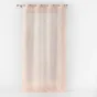 Voilage a oeillets 140 x 240 cm en voile imprimé métallisé Artyline Rose/argent