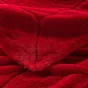 Plaid 125 x 150 cm imitation fourrure caresse Rouge