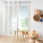 Panneau a oeillets 140 x 240 cm voile sable imprime geokid Miel
