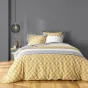 Parure 3 p. 240 x 220 cm polycoton  52 fils Stria Ocre