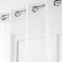 Voilage grande hauteur 140 x 280 cm voile sablé Amani Blanc