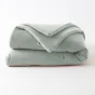Édredon 180 x 240 cm - Double Gaze de Coton 125 gr/m² - Uni Gaïa Eucalyptus