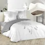 Ensemble housse de couette 220x240 cm rêveline + drap housse 140x190 Blanc