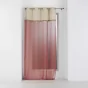 Lot de 2 voilages 140 x 240 cm voile sablé + jute Greenybel Terracotta