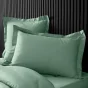 Taie d'oreiller vp 50 x 70 cm percale uni 78 fils percaline  +p. bourdon Tilleul