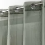 Lot de 2 voilages uni 140 x 240 cm étamine Telma Vert kaki