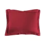 Taie d'oreiller 50 x 70 cm uni 57 fils lina  +point bourdon Marsala