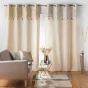 Rideau a oeillets 140 x 240 cm polycoton Solea Argent