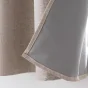 Rideau a oeillets 140 x 180 cm 100% occultant thermique Crepuscule Beige
