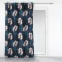 Rideau a oeillets 140 x 280 cm polyester imprime belline Bleu