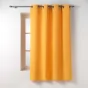 Lot de 2 rideaux petite hauteur 135 x 180 cm coton/polyester recyclé Twily Jaune