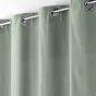 Rideau a oeillets 140 x 240 cm coton uni panama Sauge