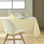 Nappe rectangle 145 x 240 cm polyester imprime davia Jaune