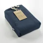 Housse de couette chaude en flanelle 260 x 240 cm Candice Bleu foncé