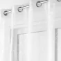 Panneau a oeillets 140 x 240 cm voile sable brode edenia Blanc