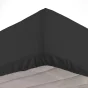 Pack parure de couette 140 x 200 cm 100% coton Coumba + drap housse 90 x 190 cm Noir