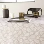 Nappe rectangle 140 x 240 cm microfibre imprimee divany Naturel