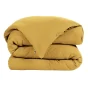 Housse de couette gaze de coton Bio 140x200 cm 1 personne Jaune safran