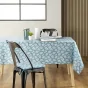 Nappe rectangle 140 x 240 cm microfibre imprimee divany Petrole