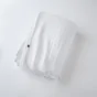 Plaid à franges en gaze de coton 180 x 220 cm Gaia Blanc