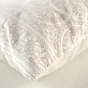 Coussin dehoussable 40 x 60 cm polycoto isalina Blanc