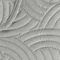 Couvre-lit Velours Uni Solange - 220 x 240 cm - Gris + 2 housses de coussins 60x60 cm