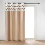 Rideau a oeillets 140 x 240 cm coton +top tufté + pompons Azari