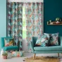 Rideau a oeillets 140 x 260 cm polyester imprime jacala Blanc