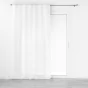 Voilage a passants caches 140 x 240 cm effet lin tisse Haltona Blanc
