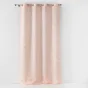 Lot de 2 Rideaux 140 x 260 cm imprimé métallisé Artyline Rose/argent
