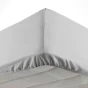 Drap housse 140 x 190 cm bonnet 30 cm Mmicrofibre Oscar Gris Clair