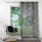 Panneau a oeillets 140 x 280 cm voile sable imp. metallise lineor Anthracite/or
