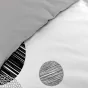 Pack parure de couette 220 x 240 cm Stormi + drap housse (140) Noir