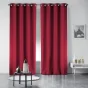 Lot de 2 Rideaux occultants 135x240 cm - Rouge
